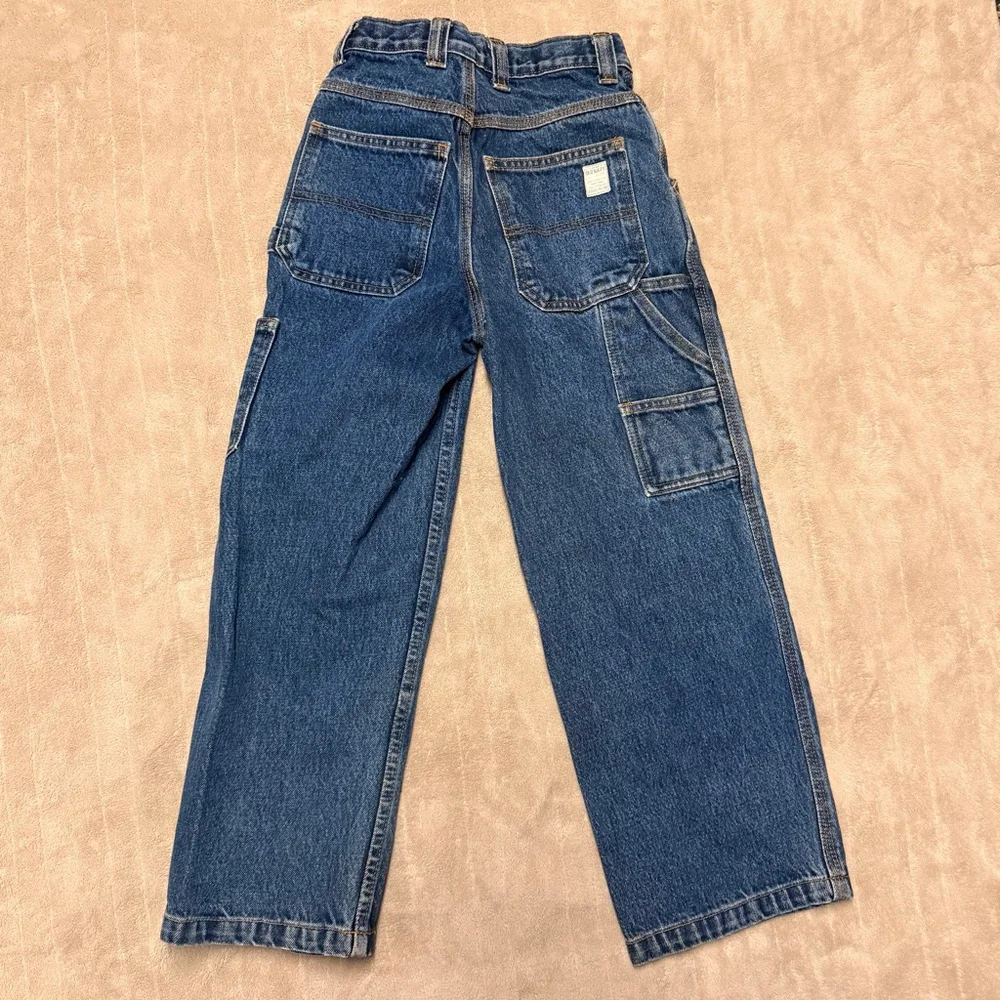 Boys Vintage Old Navy Painter's Jeans Size 8 Blue
